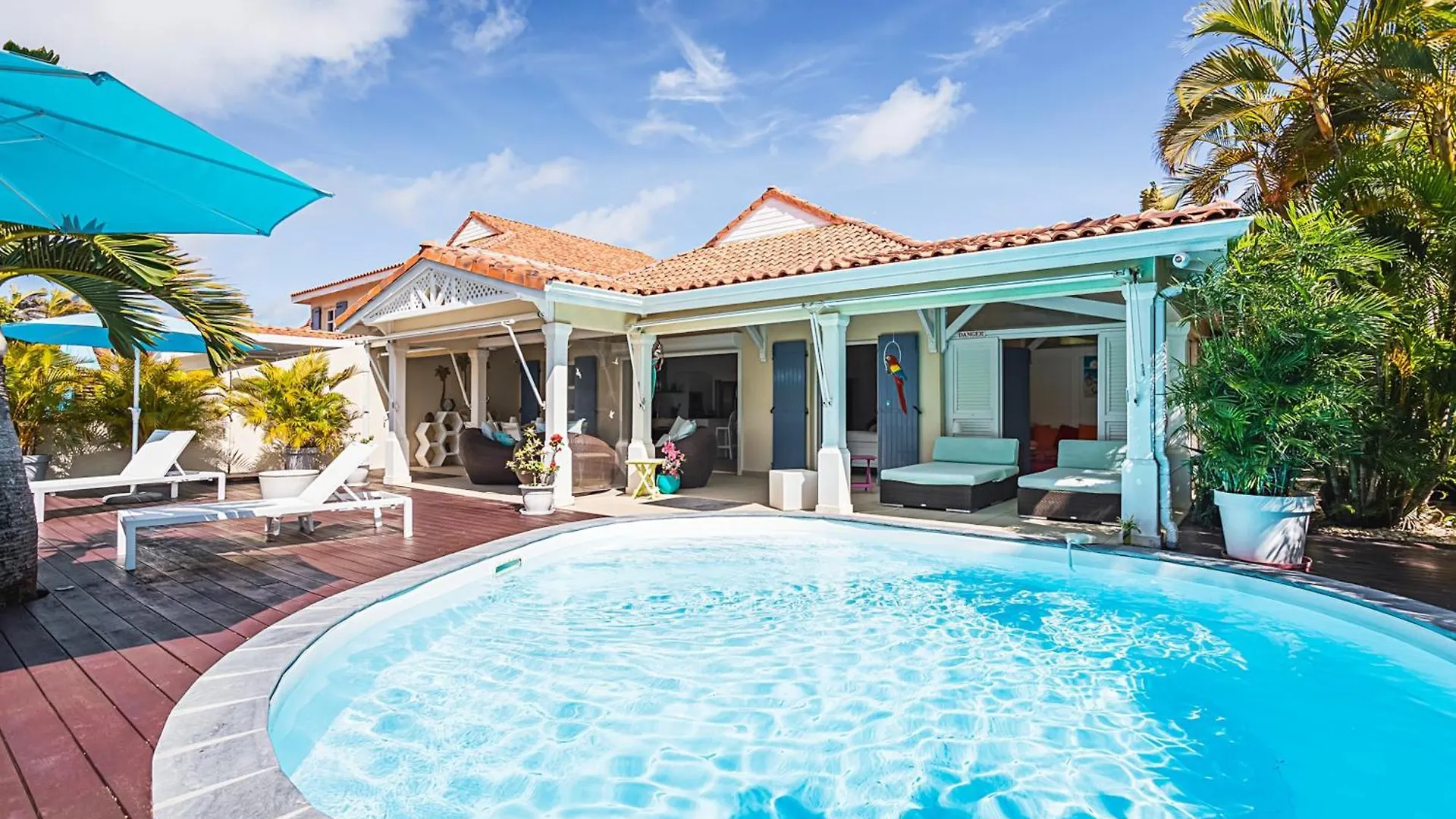 Villa De Luxe A Saint-Francois Avec Piscine Privee Et Vue Mer. Guadeloupe